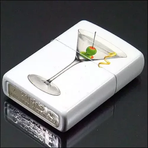 Бензинові запальнички Запальничка бензинова Zippo Martini White Matte (28271)