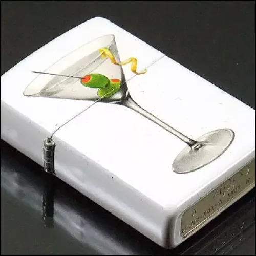 Бензинові запальнички Запальничка бензинова Zippo Martini White Matte (28271)