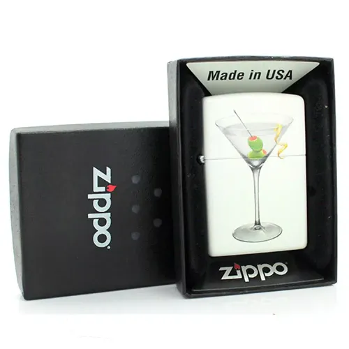 Бензинові запальнички Запальничка бензинова Zippo Martini White Matte (28271)