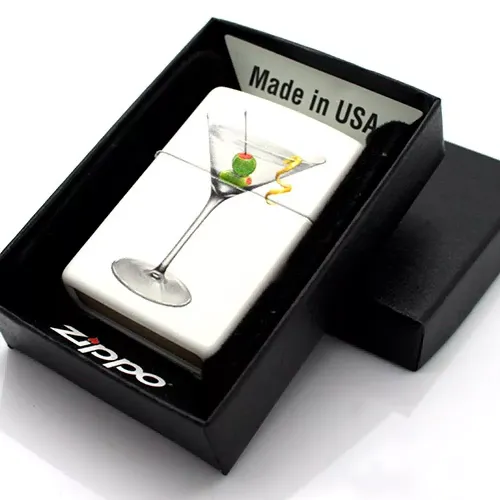 Бензинові запальнички Запальничка бензинова Zippo Martini White Matte (28271)