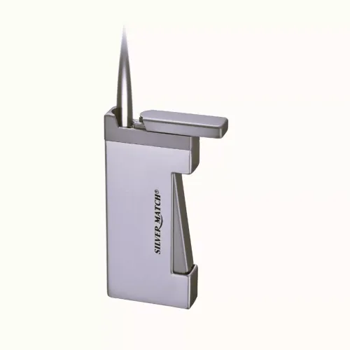 Газові запальнички Запальничка газова п'єзо турбо Silver Match Berlin метал, темний лід (40674363DRI)