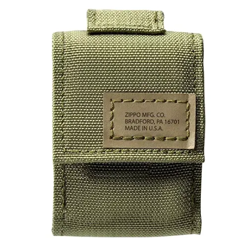 Бензинові запальнички Запальничка із чохлом Zippo 236 Blk Crackle Ltr Tactical Pouch OD Green GS (49400)