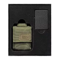 Запальничка із чохлом Zippo 236 Blk Crackle Ltr Tactical Pouch OD Green GS (49400)