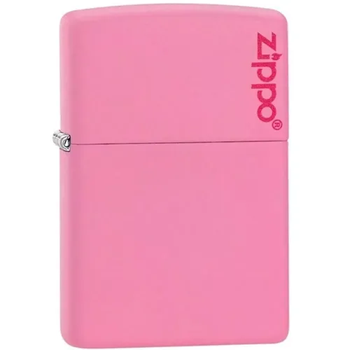 Бензинові запальнички Запальничка Zippo PINK MATTE with zippo logo (238ZL)