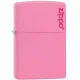 Бензинові запальнички Запальничка Zippo PINK MATTE with zippo logo (238ZL)