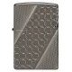 Зажигалка армированная бензиновая ZIPPO Armor® Black Ice® MultiCut Photo Image 360 Elegant Dots Design, черный лед (46812)