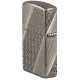 Зажигалка армированная бензиновая ZIPPO Armor® Black Ice® MultiCut Photo Image 360 Elegant Dots Design, черный лед (46812)