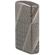 Зажигалка армированная бензиновая ZIPPO Armor® Black Ice® MultiCut Photo Image 360 Elegant Dots Design, черный лед (46812)