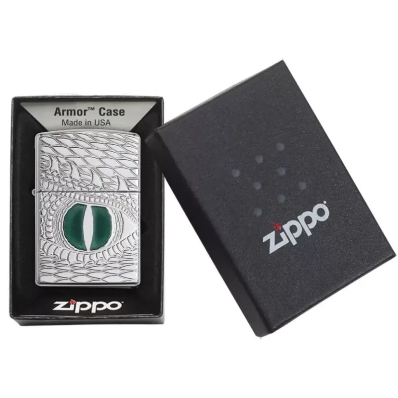 Запальничка бензинова армована ZIPPO Armor® High Polish Chrome Dragon Eye (28807)