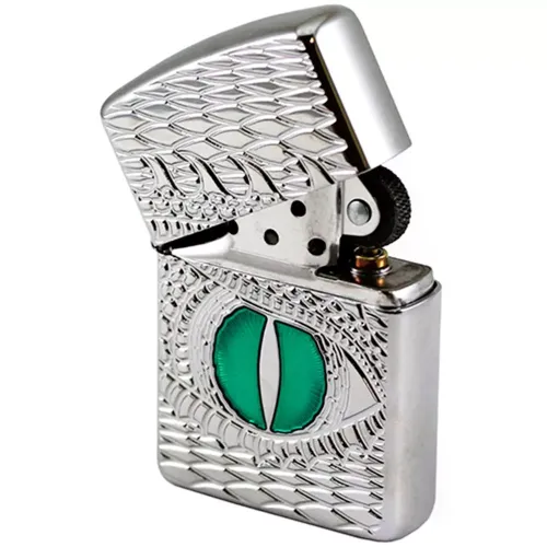 Зажигалка бензиновая армированная ZIPPO Armor® High Polish Chrome Dragon Eye (28807)