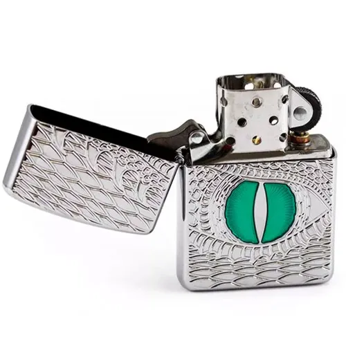 Зажигалка бензиновая армированная ZIPPO Armor® High Polish Chrome Dragon Eye (28807)