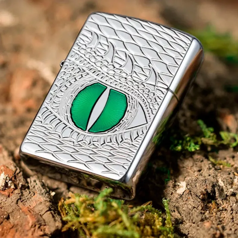 Запальничка бензинова армована ZIPPO Armor® High Polish Chrome Dragon Eye (28807)