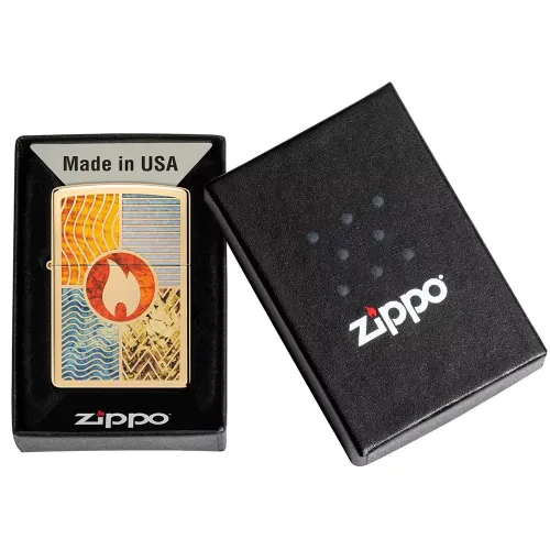 Бензиновая зажигалка Zippo 254B Elements Of Earth Design (48729)