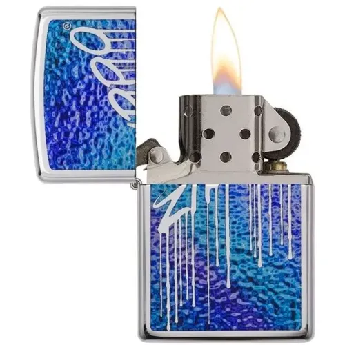 Зажигалка бензиновая ZIPPO Fuzion Liquid Logo (29097)