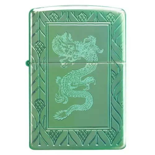 Зажигалка бензиновая Zippo Armor HP Green Elegant Dragon (49054)