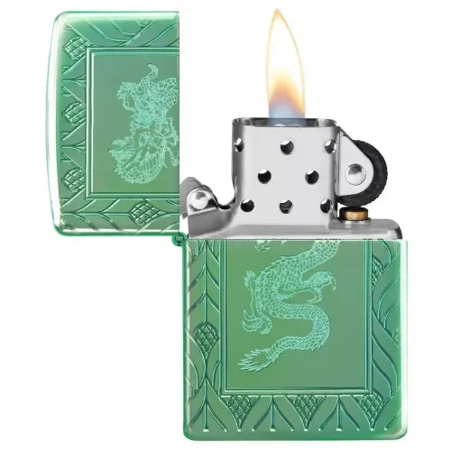 Зажигалка бензиновая Zippo Armor HP Green Elegant Dragon (49054)