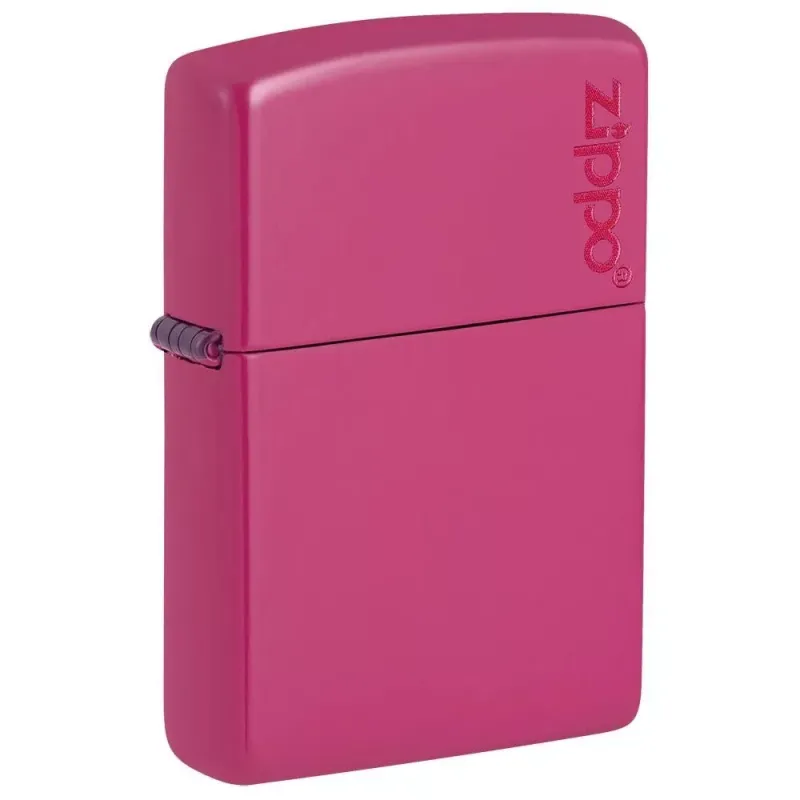 Зажигалка бензиновая Zippo Frequency Zippo Logo Розовая с логотипом (49846 ZL)