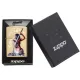 Зажигалка бензиновая ZIPPO MAZZI Dragon Girl High Polish Brass Original , золотистая (29668)