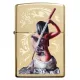 Зажигалка бензиновая ZIPPO MAZZI Dragon Girl High Polish Brass Original , золотистая (29668)