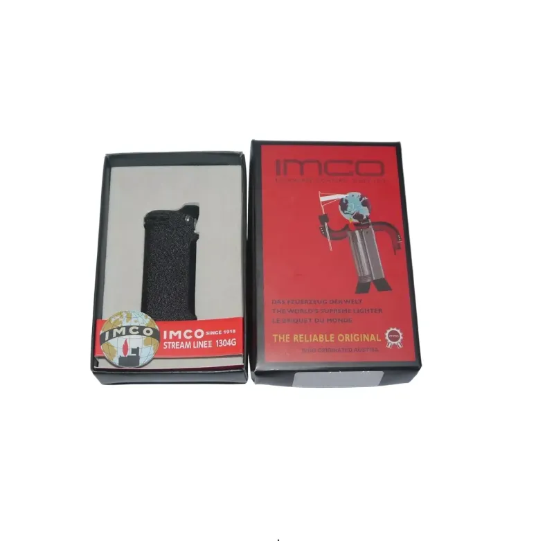 Зажигалка газовая кремниевая IMCO Streamline II Flint black черный камень (IM1800042)