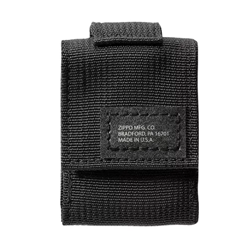 Зажигалка с чехлом Zippo 236 Blk Crackle Ltr Tactical Pouch OD Black GS (49402)