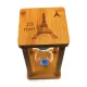 Песочные часы в бамбуке на 20 минут Эйфелева башня Синий песок (DN29765)