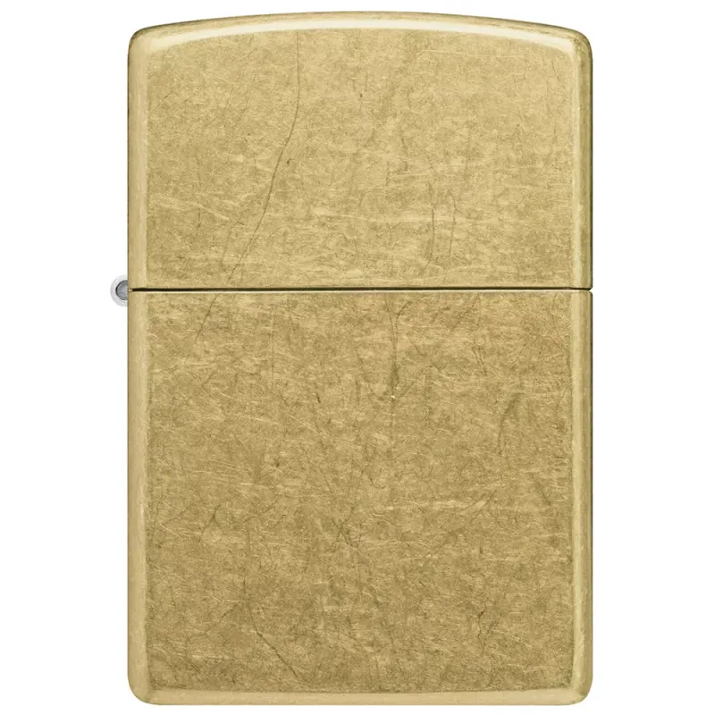 Запальничка бензинова Zippo Regular Street Brass Золотиста (48267)