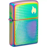 Зажигалка бензиновая Zippo Dots and Flame Design, хамелеон (46569)