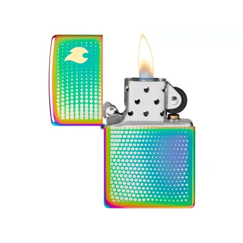 Зажигалка бензиновая Zippo Dots and Flame Design, хамелеон (46569)