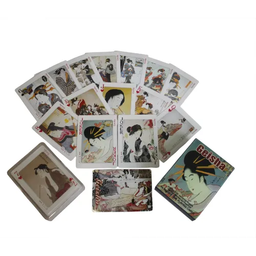 Карты игральные атласные покерные Duke Geisha 54 листа 88х63 мм (DN25239)