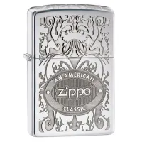 Зажигалка бензиновая Zippo AMERICAN CLAS High Polish Chrome (24751)