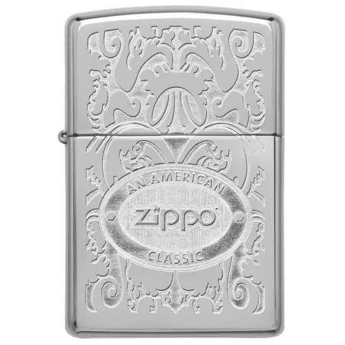 Зажигалка бензиновая Zippo AMERICAN CLAS High Polish Chrome (24751)
