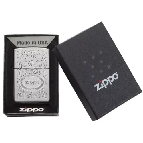 Зажигалка бензиновая Zippo AMERICAN CLAS High Polish Chrome (24751)