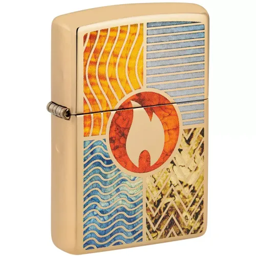 Бензиновые зажигалки Бензиновая зажигалка Zippo 254B Elements Of Earth Design (48729)
