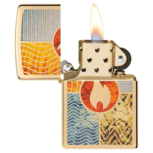 Бензиновые зажигалки Бензиновая зажигалка Zippo 254B Elements Of Earth Design (48729)