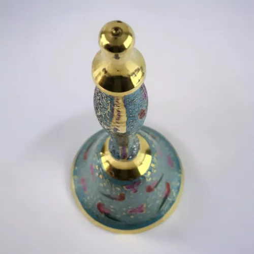 Інше Дзвіночок бронзовий із ручкою Н-21,5 см "Пташки на блакитному фоні" гравіювання (DN35951C)