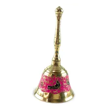 Колокольчик с ручкой бронзовый H -12,5 см 