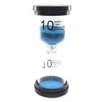 Часы песочные на 10 минут 10.5х4.5х4.5 см Синий песок (DN32239C)