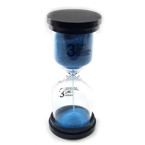 Песочные часы Часы песочные на 3 минуты 10.5х4.5х4.5 см фиолетовый песок (DN32241)