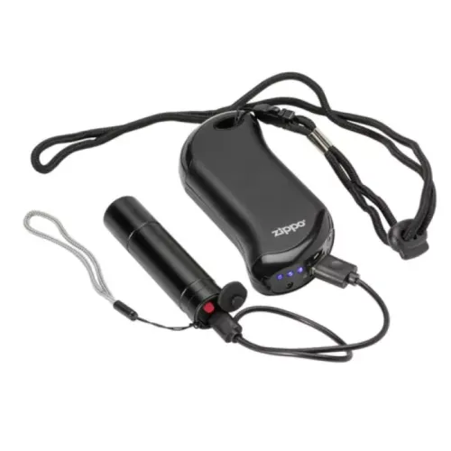Туристичні грілки Грілка для рук USB до 9 годин+ Power Bank 5200 mAh ZIPPO Heatbank, індикатор заряду та нагріву, чорна, картонна упаковка (2007340)