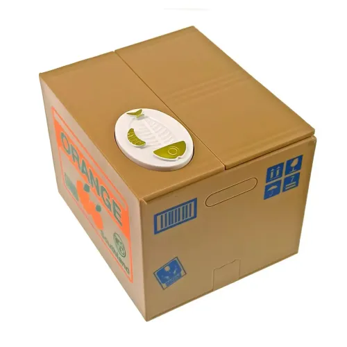 Скарбнички Інтерактивна скарбничка "Кішка Злодюжка біла" на батарейках (12х9х10 см), пластик, жовта (DN29756)