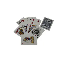 Карты игральные с пластиковым покрытием 54 листа 87х62мм, 2 индекса, синяя рубашка (DN19172BL)