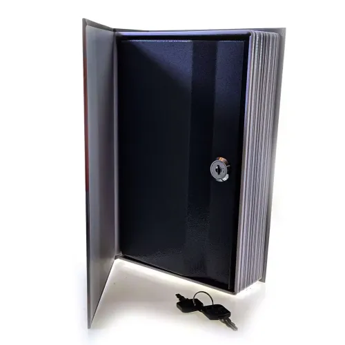 Книги-сейфы Книга-сейф "London" 24.5х16х5.5 см металл, пластик, серый, красный (DN32007A)