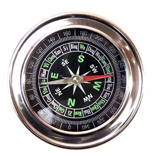 Компаси, лупи Компас "Вірний шлях" метал, діаметр 60мм сріблястий (DN25426)