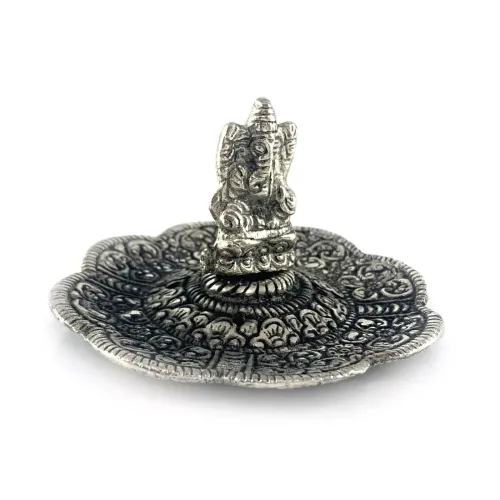 Набори пахощів Підставка під пахощі "Ганеша" метал, старовинне срібло d -9.8 см h-5.8 см (DN32348)