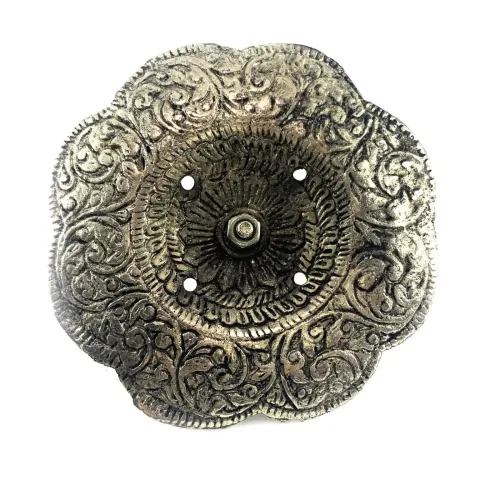 Набори пахощів Підставка під пахощі "Ганеша" метал, старовинне срібло d -9.8 см h-5.8 см (DN32348)