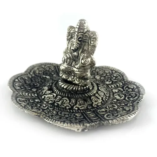 Набори пахощів Підставка під пахощі "Ганеша" метал, старовинне срібло d -9.8 см h-5.8 см (DN32348)