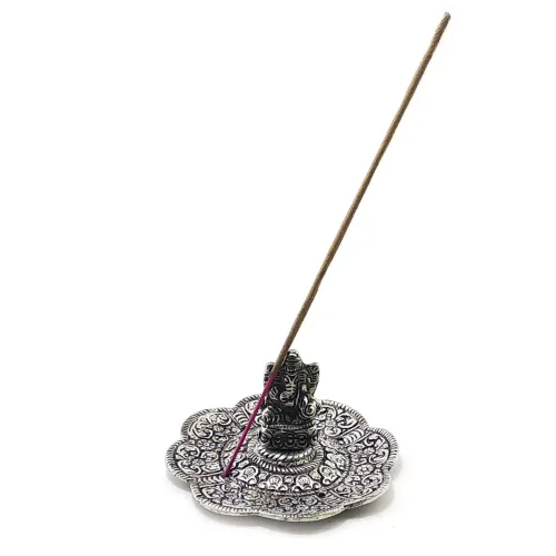 Набори пахощів Підставка під пахощі "Ганеша" метал, старовинне срібло d -9.8 см h-5.8 см (DN32348)