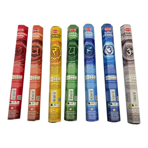 Наборы ароматов Подарочный набор благовоний 7 ароматов "Семь чакр" 7 Chakras Hexa Gift Pack HEM палочки HEXA по 20 шт (DN36544)