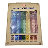 Подарунковий набір пахощів 7 ароматів "Сім чакр" 7 Chakras Hexa Gift Pack HEM палочки HEXA по 20 шт (DN36544)